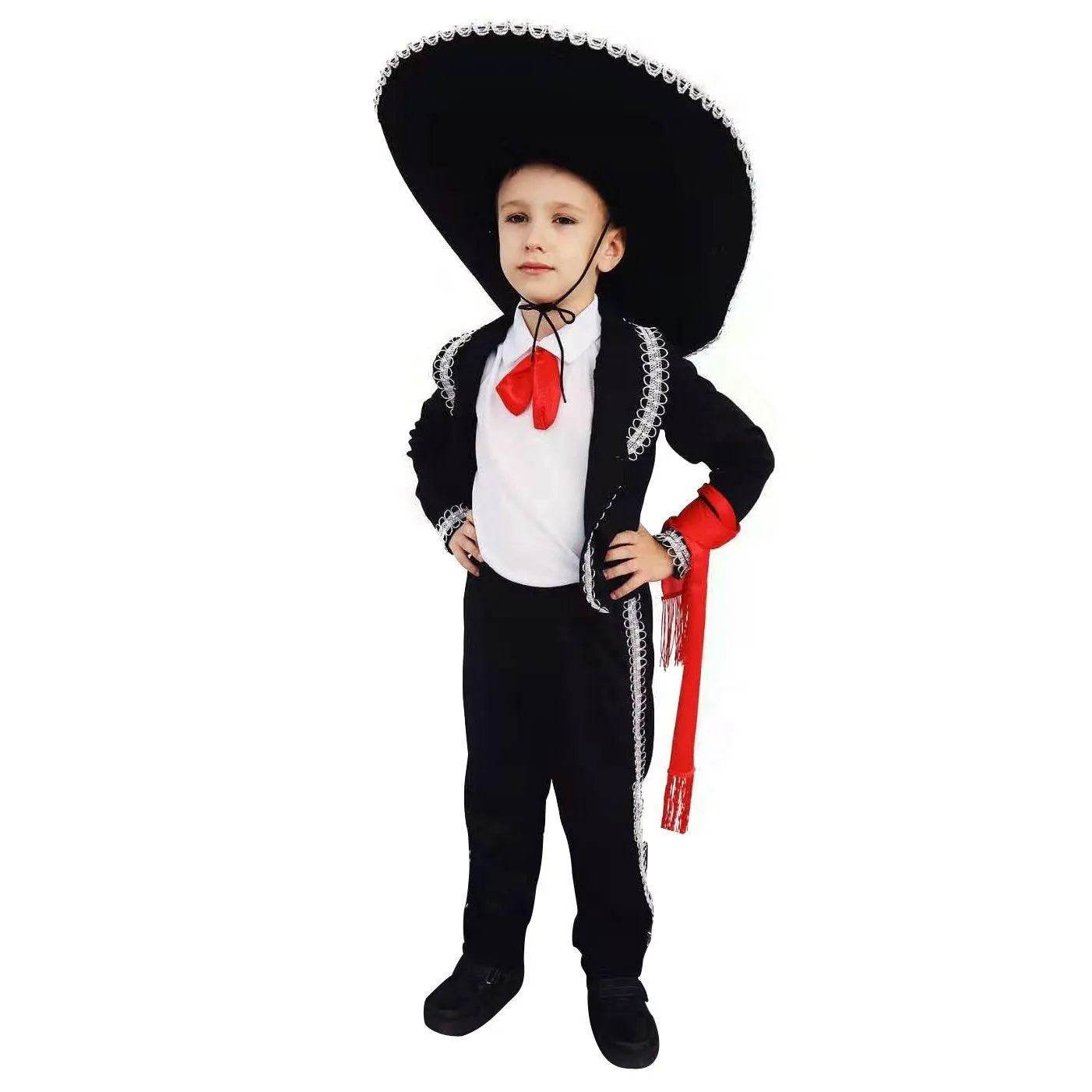 Day of the Dead Mariachi Amigo Kids Party Fancy Cosplay Costume - Ecosfun