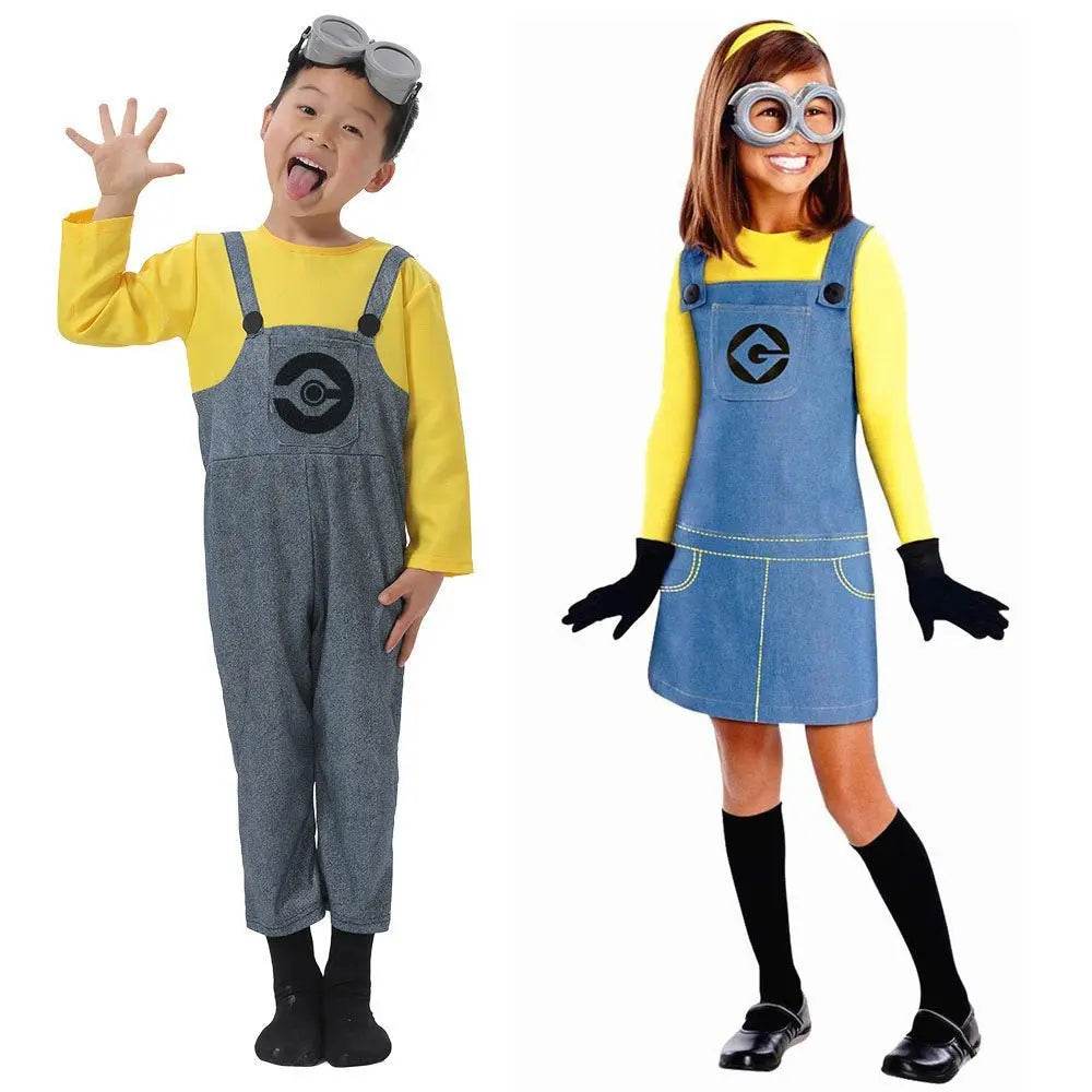 Despicable Me Minions Kids Children Cartoon Cosplay Costume Boys Girls - Ecosfun
