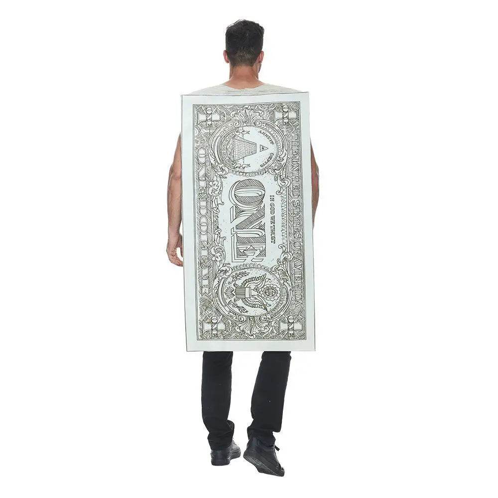 Dollar Costume Halloween Cash Costume Funny Money Maker Adult Men Women - Ecosfun