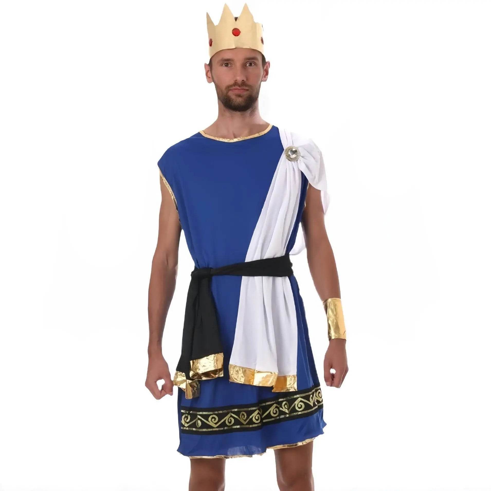 Egyptian King Party Carnival Masquerade Halloween Costumes for Adult - Ecosfun