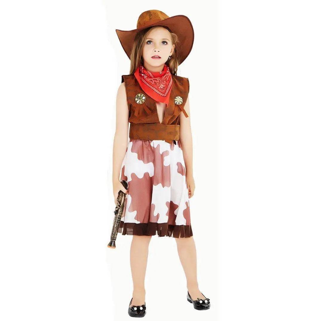 Family Matching West Cowboy Costumes outfit classic wild fancy dress western - Ecosfun