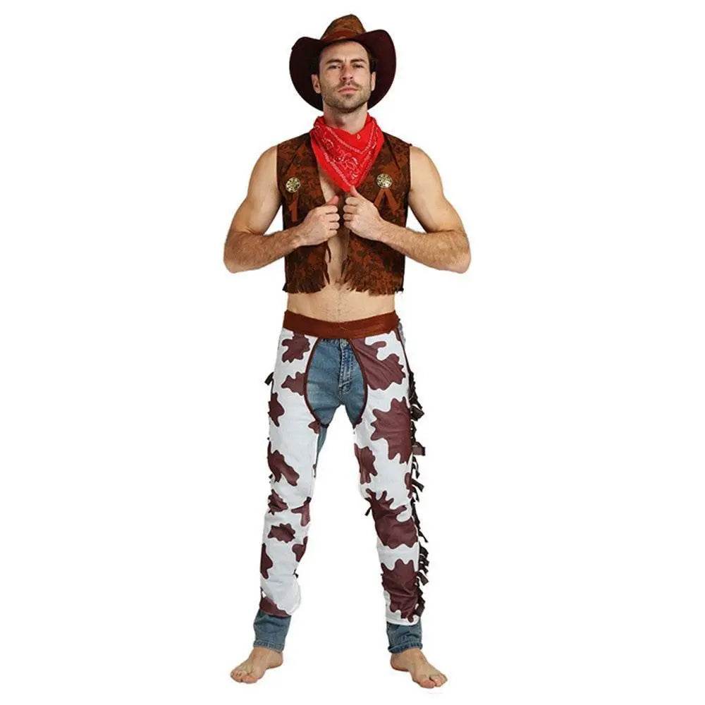 Family Matching West Cowboy Costumes outfit classic wild fancy dress western - Ecosfun