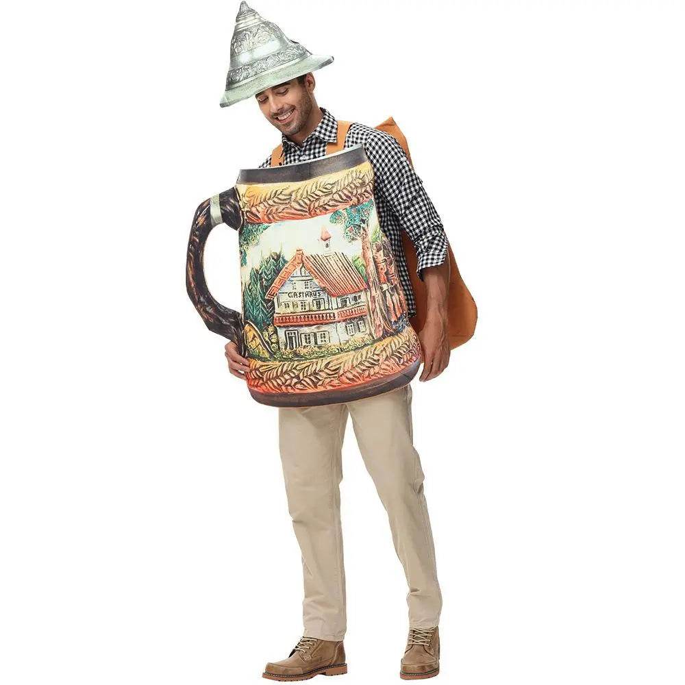 German Traditional Oktoberfest Outfit Mugs Funny Halloween Cosplay Costume For Adults - Ecosfun