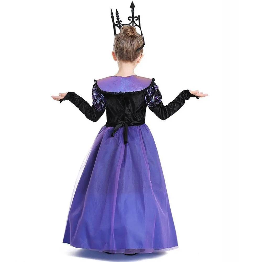 Girl's Twilight-Princess Costume Medieval Purple Court Dress Cosplay Costume - Ecosfun