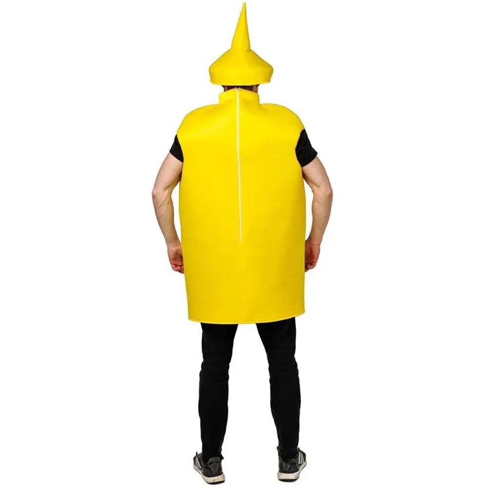 Halloween Adult Couples Mustard Ketchup jumpsuit Costume Cosplay Party - Ecosfun