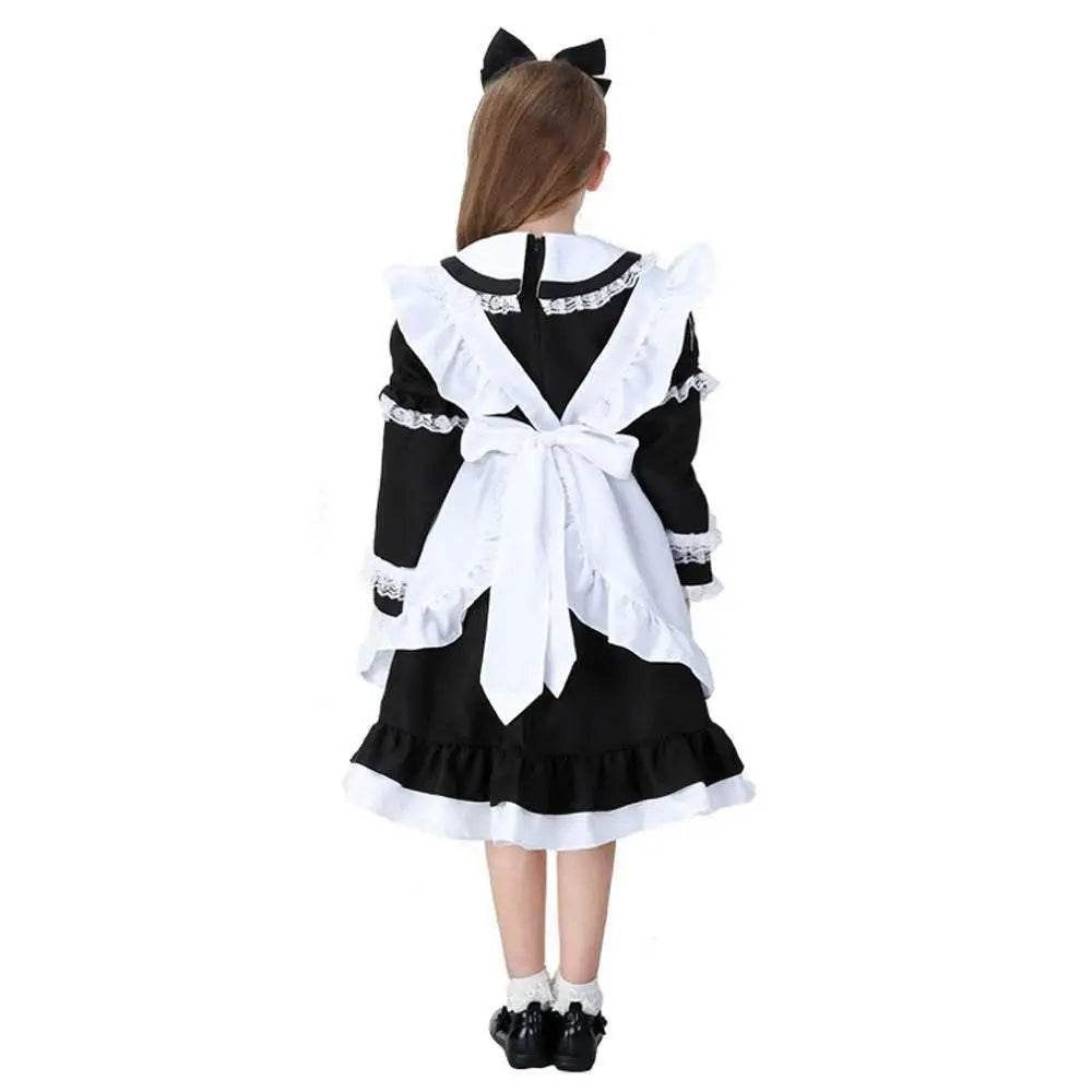 Halloween Alice Dress Girl's Princess Costume Maid Dress for kids - Ecosfun
