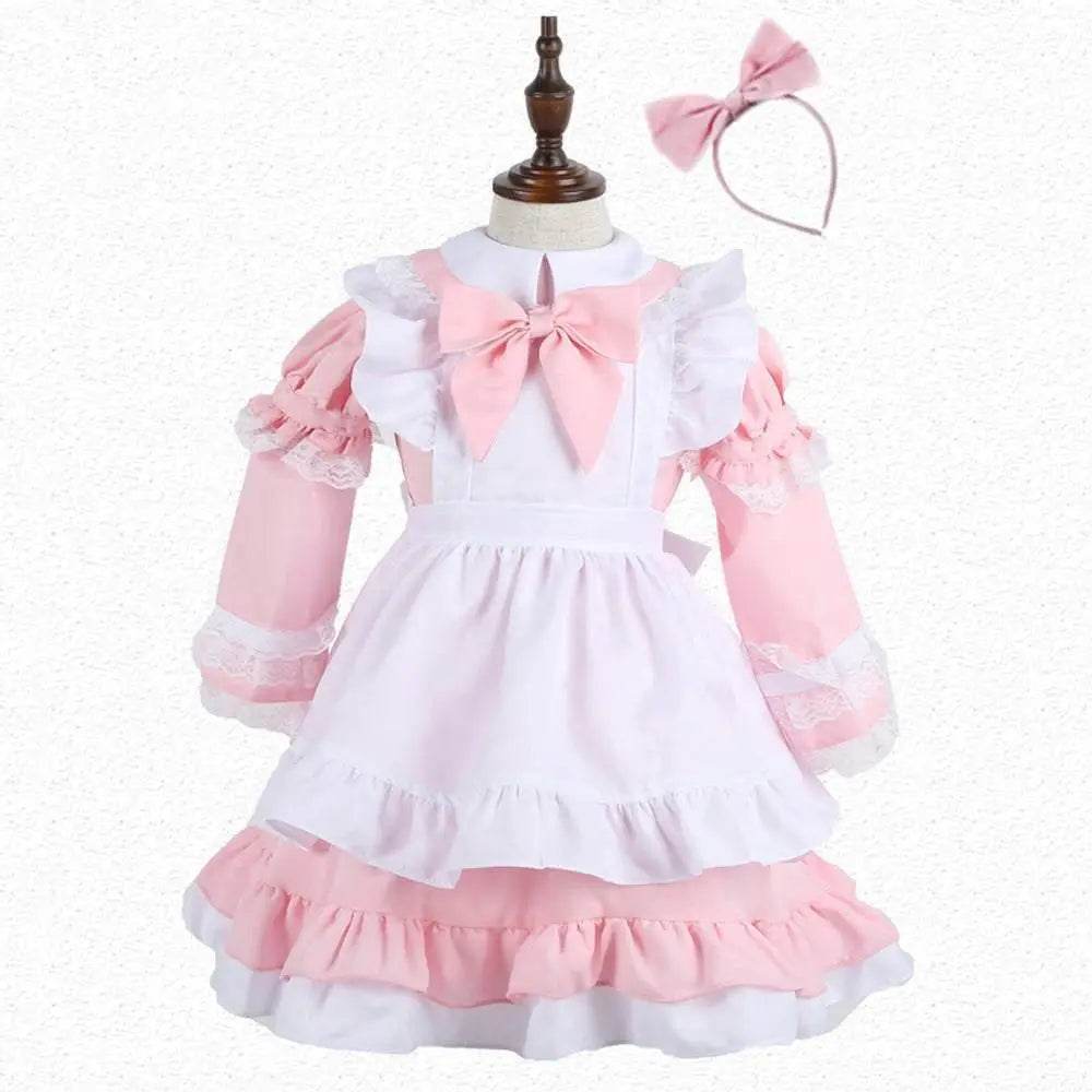Halloween Alice Dress Girl's Princess Costume Maid Dress for kids - Ecosfun