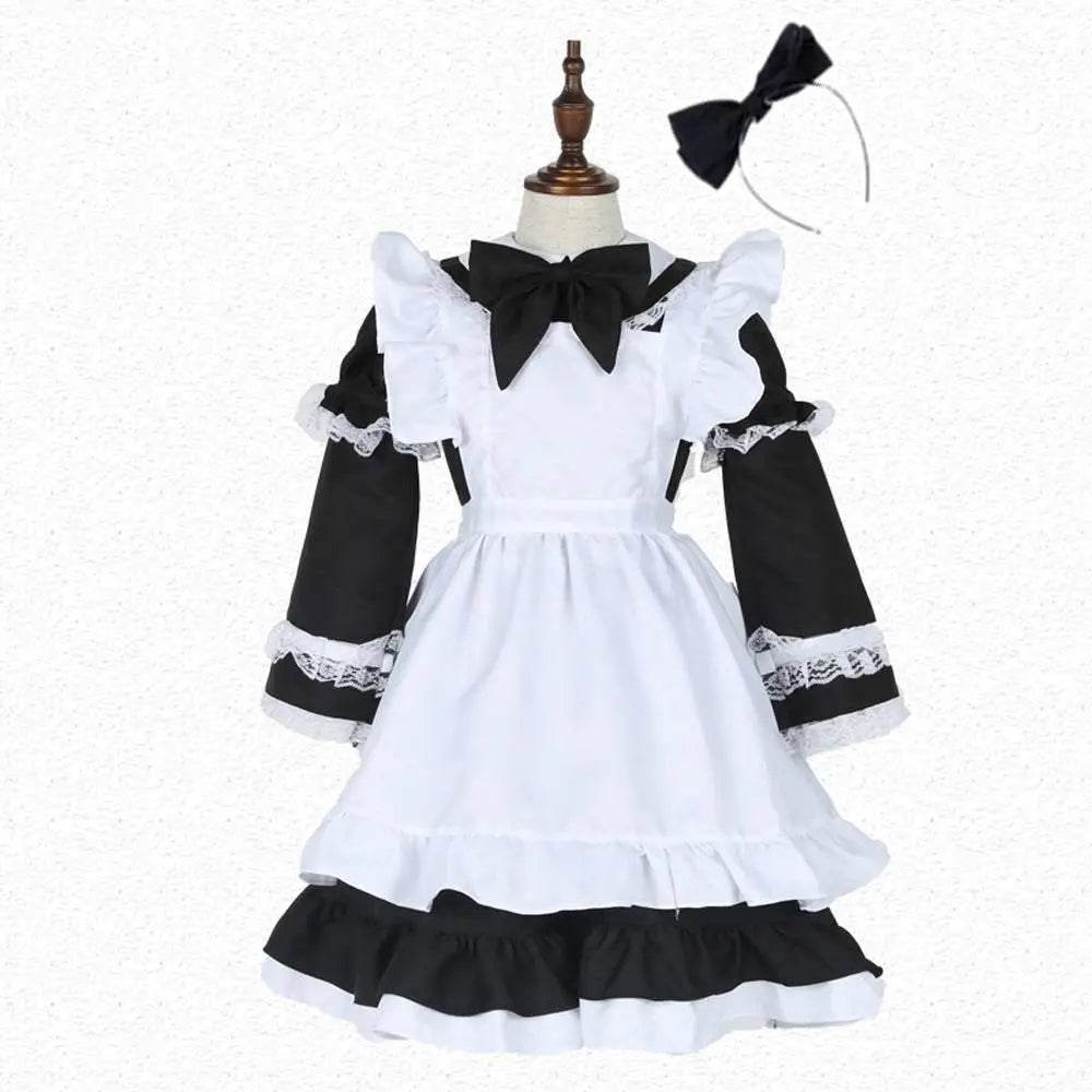 Halloween Alice Dress Girl's Princess Costume Maid Dress for kids - Ecosfun