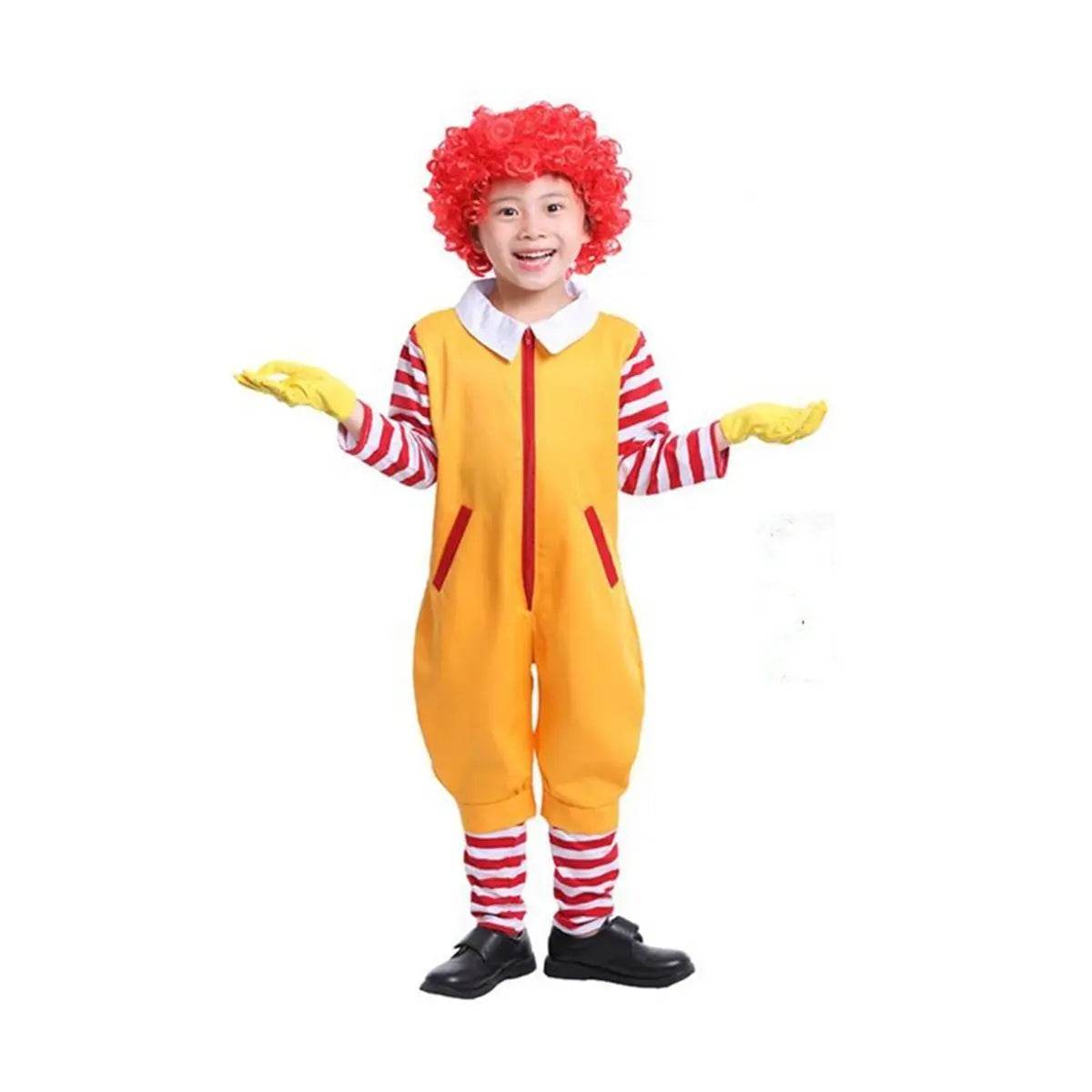 Halloween Uncle Ronald McDonald's Cosplay Jumpsuit Matching Costume - Ecosfun