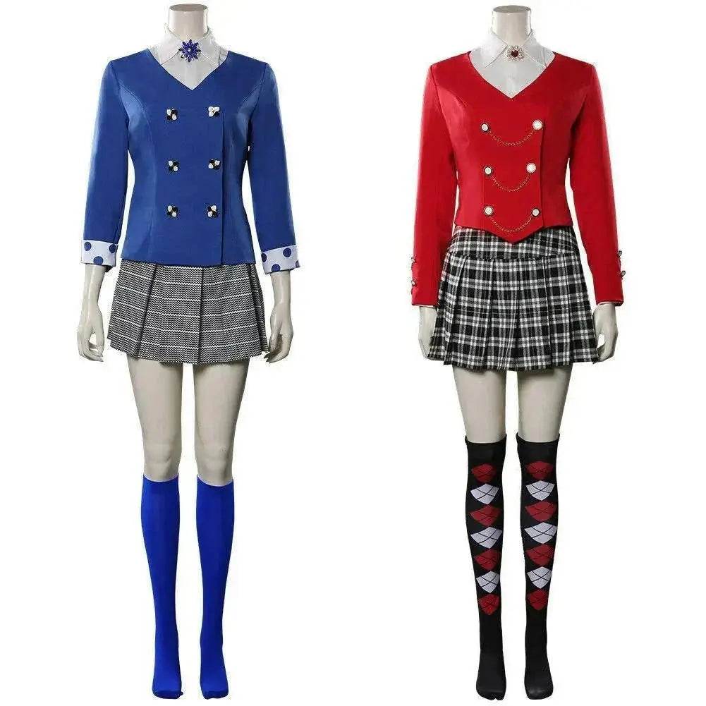 Heathers Veronica Sawyer Costume The Musical Halloween Carnival Cosplay Uniform Skirt Outfits Dress for Women - Ecosfun
