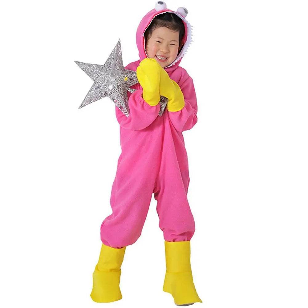 Huggy-Wuggy Cosplay Costume Poppy-Playtime Jumpsuit Onesie Halloween Outfit for Kids Boys Girls - Ecosfun