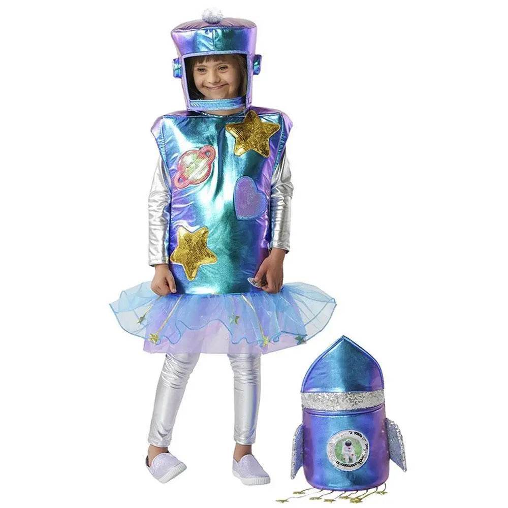 Kids Alien Spaceship Costume for Halloween School Parties and Performances - Ecosfun