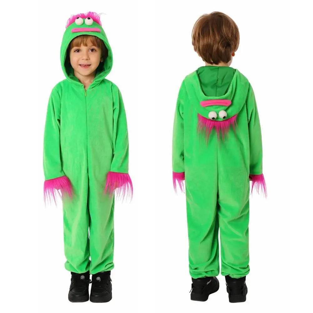 Kids Green Ugly Doll Jumpsuit Party Cosplay Costumes Halloween - Ecosfun