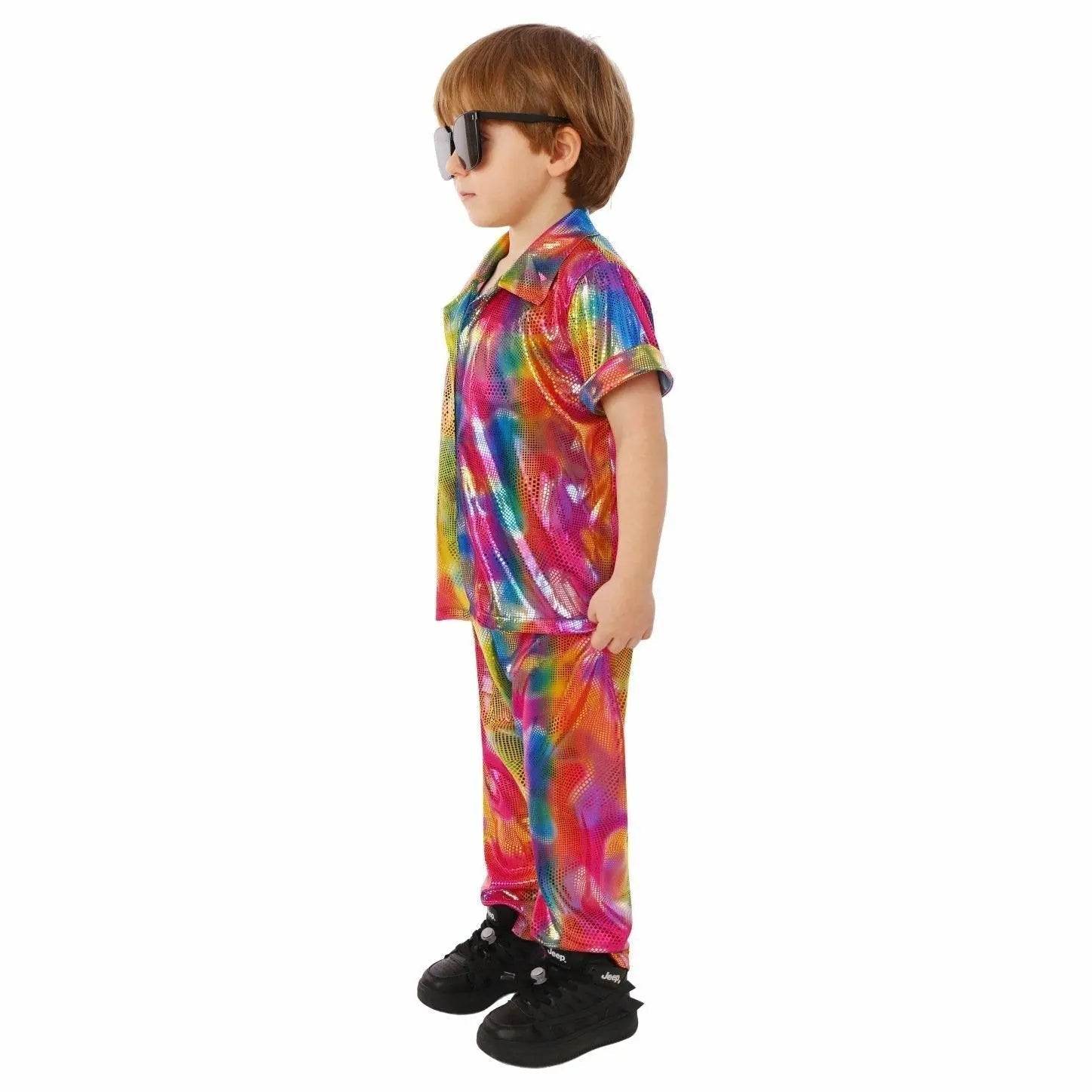 Kids Punk Style Halloween Costume Campus Role Play and Stage Performance Outfit - Ecosfun