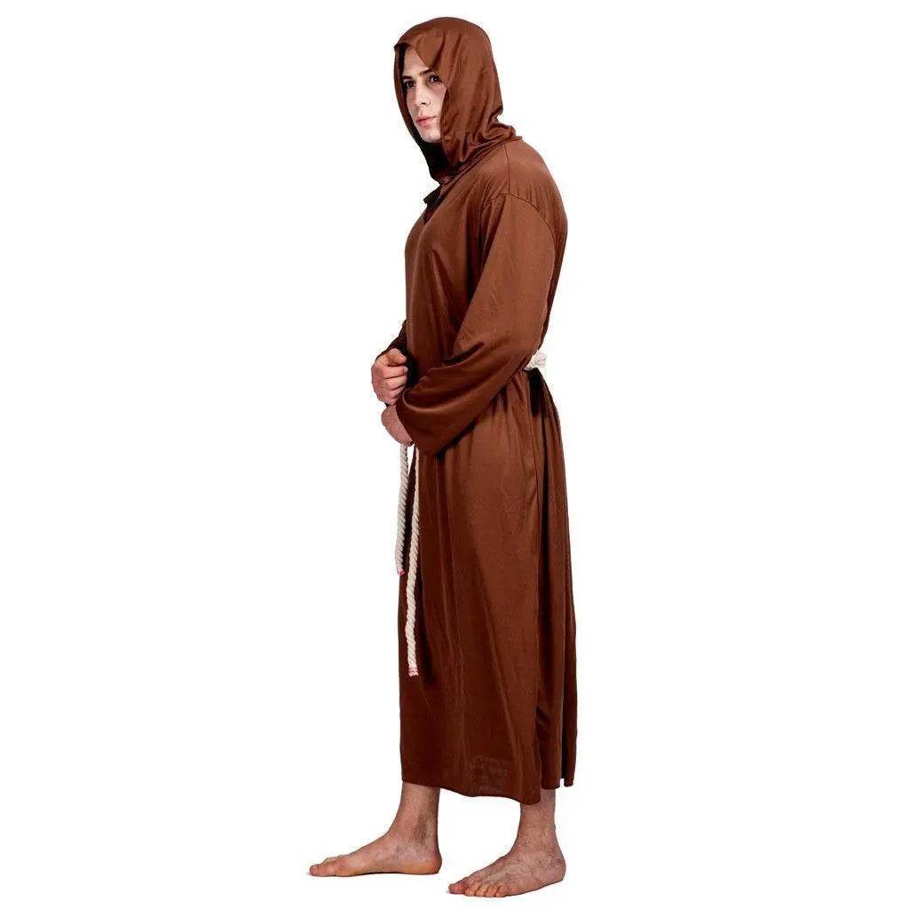 Medieval Monk Robe Priest Robe Halloween Cosplay Stage props show costume - Ecosfun