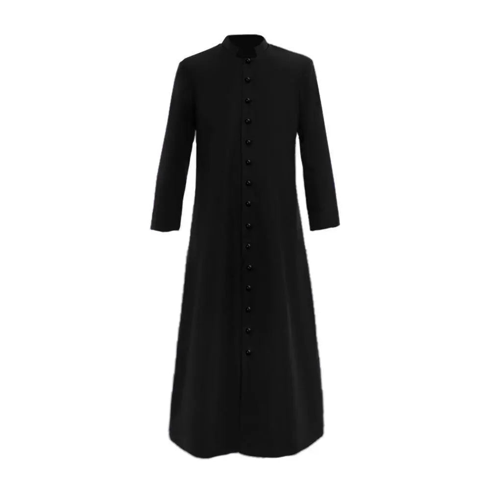 Men's Single Breasted Minister Choir Cassock Robe Costumes Party Performance - Pajamasbuy