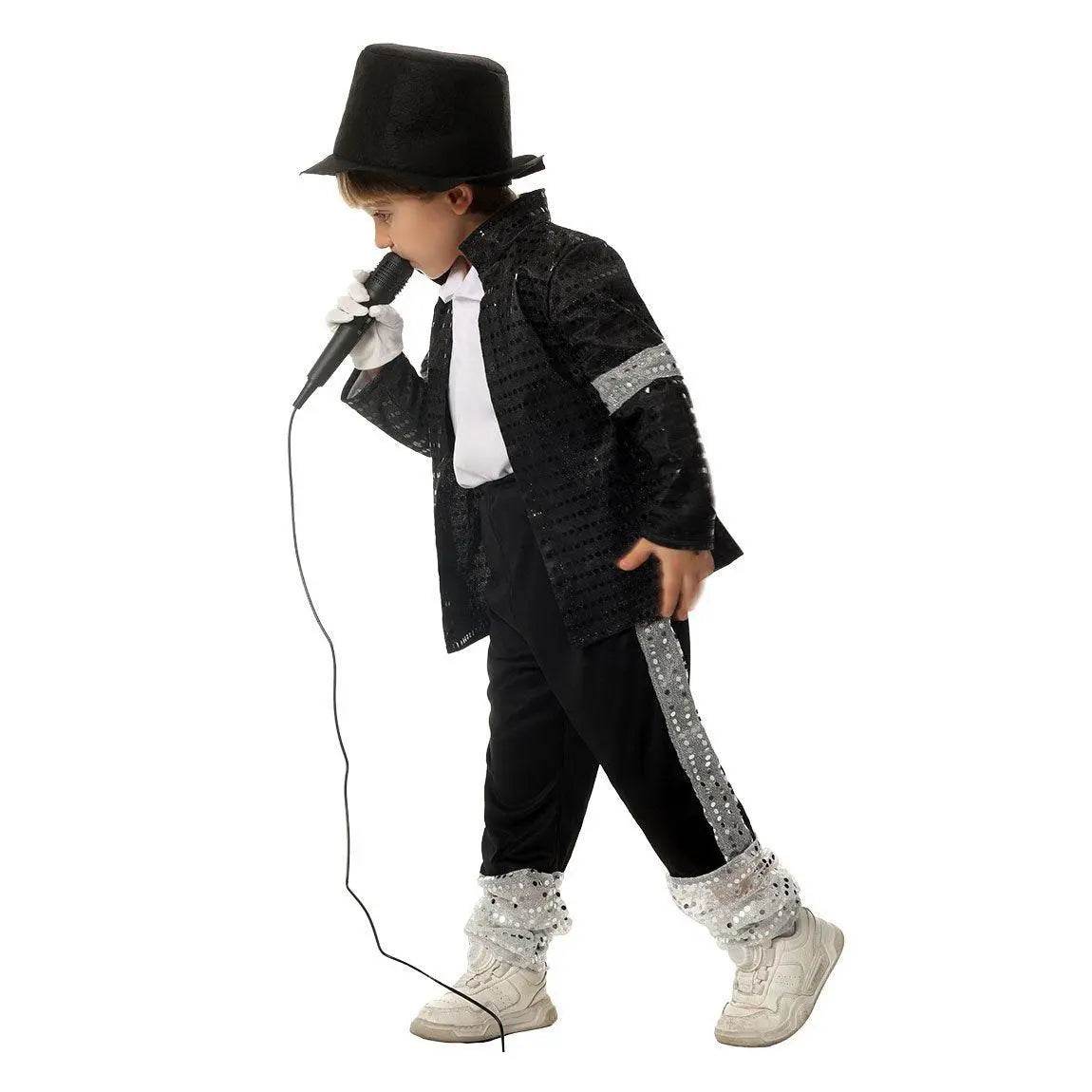Michael Jackson Kids Performance Costume Tap Dance MJ Imitation Outfit - Ecosfun