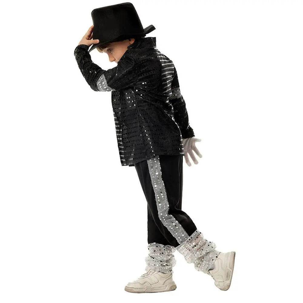 Michael Jackson Kids Performance Costume Tap Dance MJ Imitation Outfit - Ecosfun