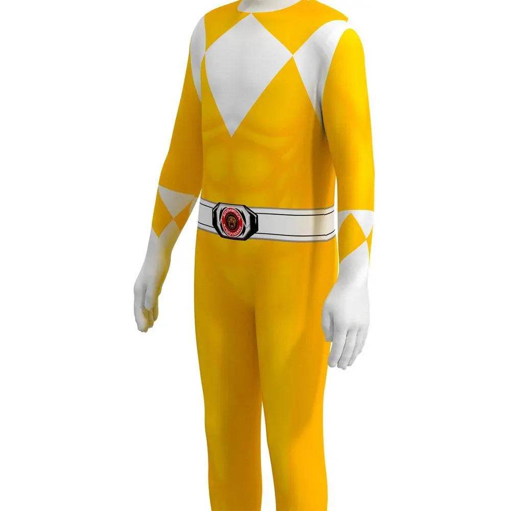 Mighty Morphin Power Rangers Costume Kids Superhero Bodysuit Halloween jumpsuits onesies - Ecosfun