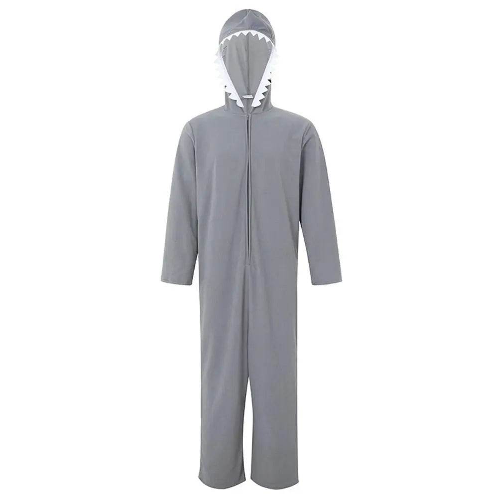 Ocean Great White Shark Animal Adult Jumpsuit Cosplay Costume Carnival - Ecosfun