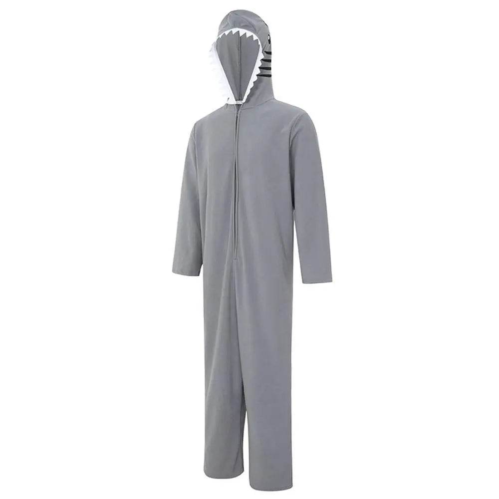 Ocean Great White Shark Animal Adult Jumpsuit Cosplay Costume Carnival - Ecosfun