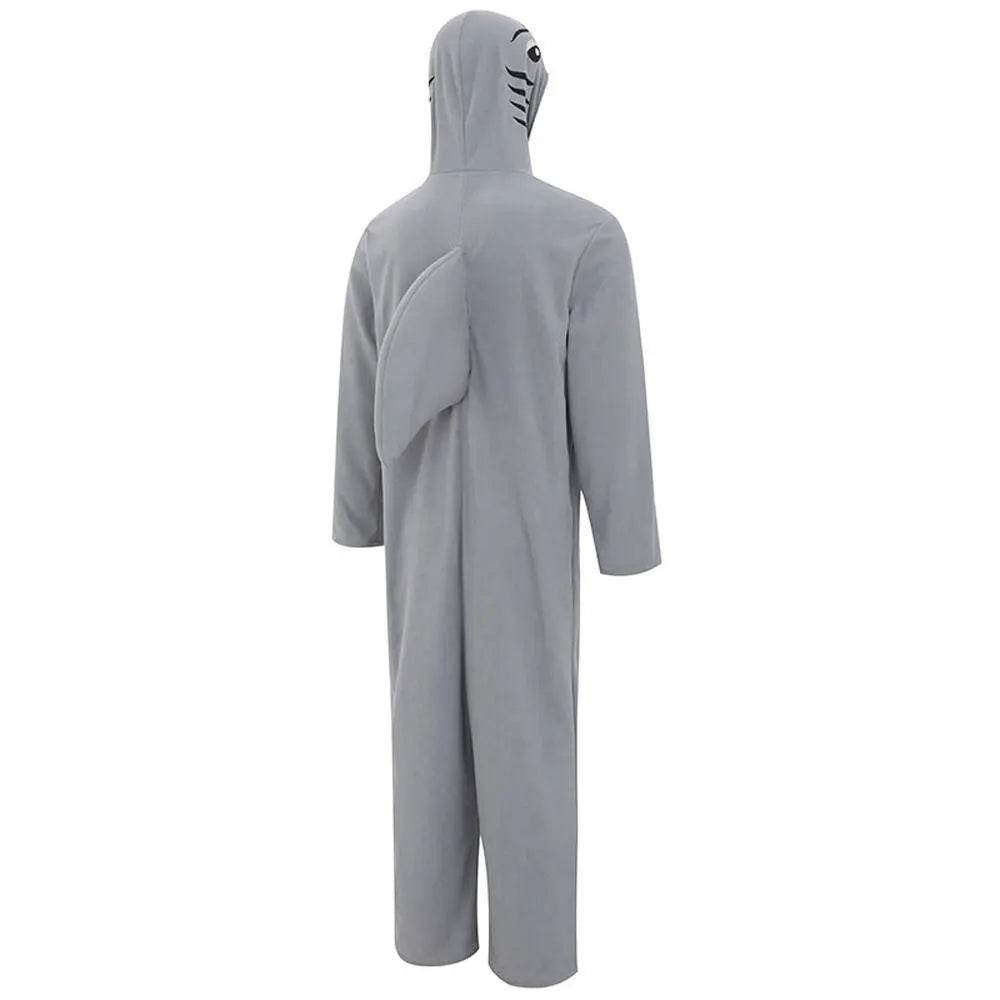 Ocean Great White Shark Animal Adult Jumpsuit Cosplay Costume Carnival - Ecosfun