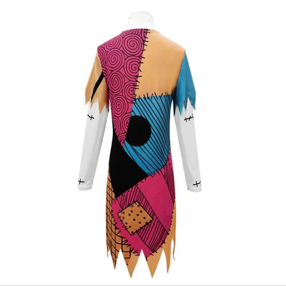 Sally Jack Skellington Finkelstein Costume Dress The Nightmare Before Christmas Halloween - Ecosfun