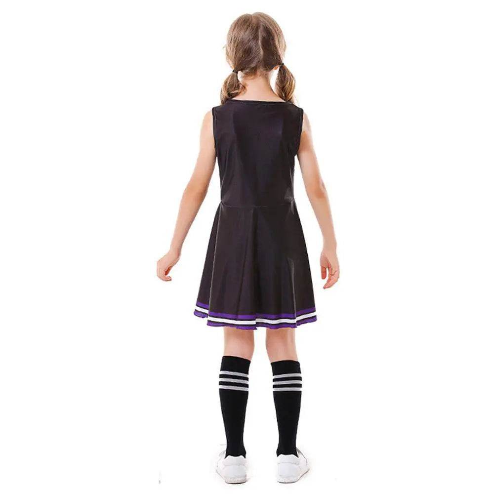School Cheerleading Uniform Costume Cheerleader Party Dress Halloween Outfit Dress Up For Girls - Ecosfun