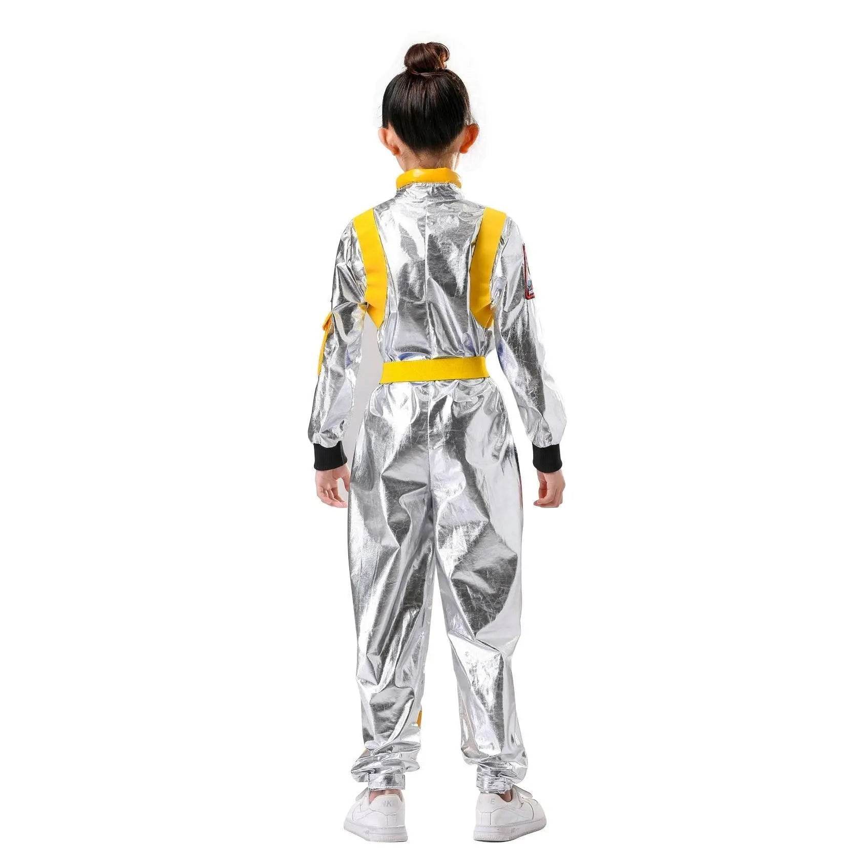 Space Suit Astronaut Couples Costume Carnival Halloween For Kids Girls Boys - Ecosfun