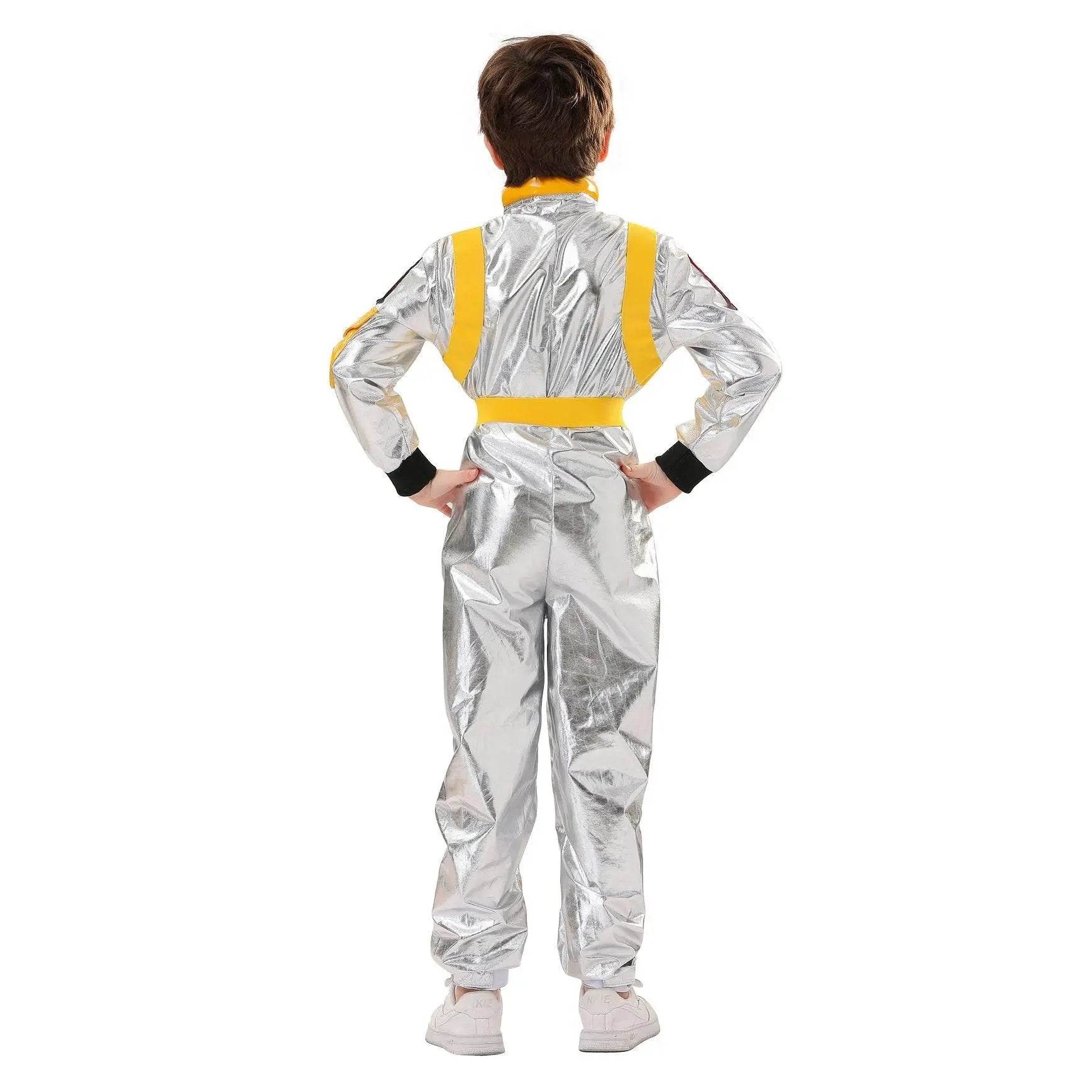 Space Suit Astronaut Couples Costume Carnival Halloween For Kids Girls Boys - Ecosfun