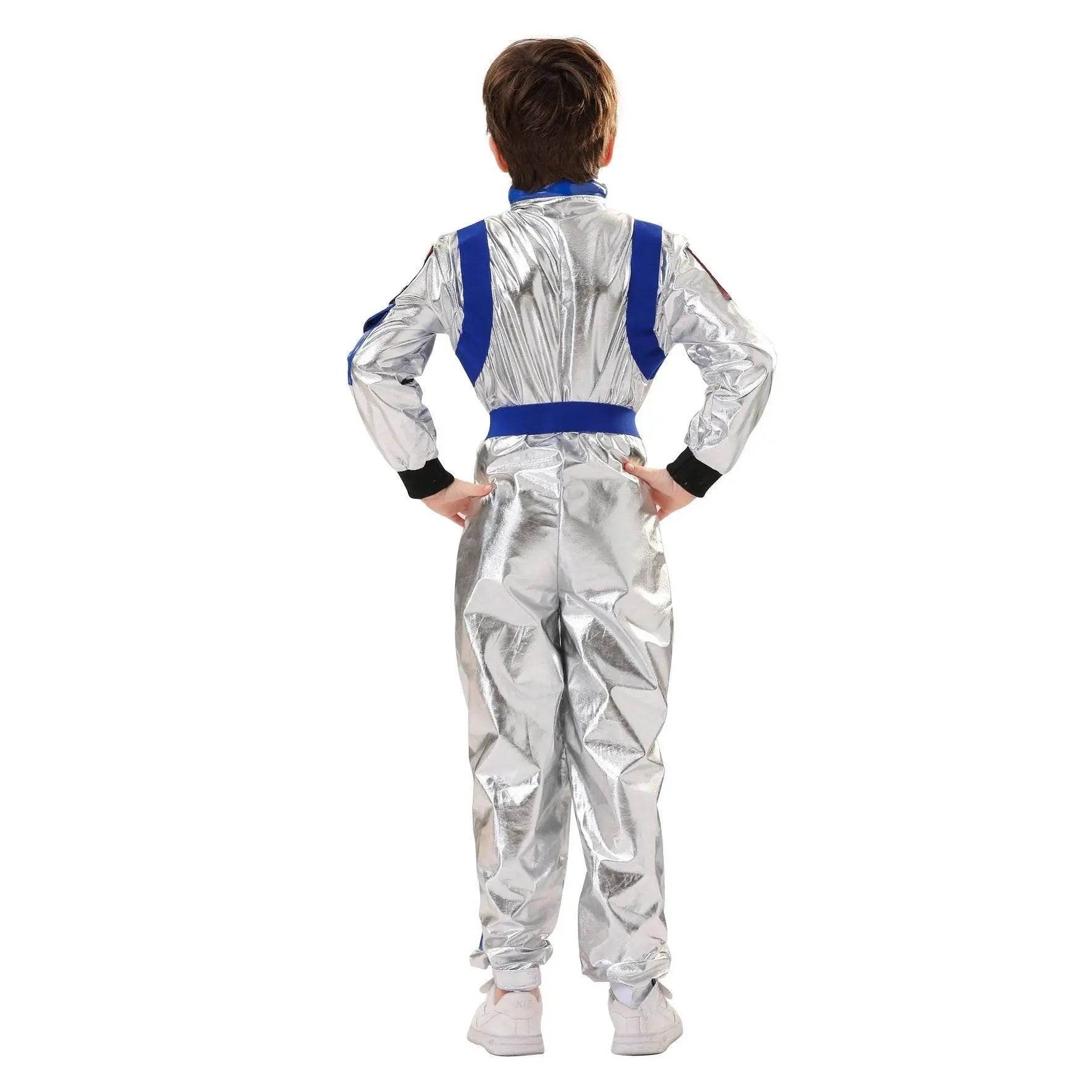 Space Suit Astronaut Couples Costume Carnival Halloween For Kids Girls Boys - Ecosfun