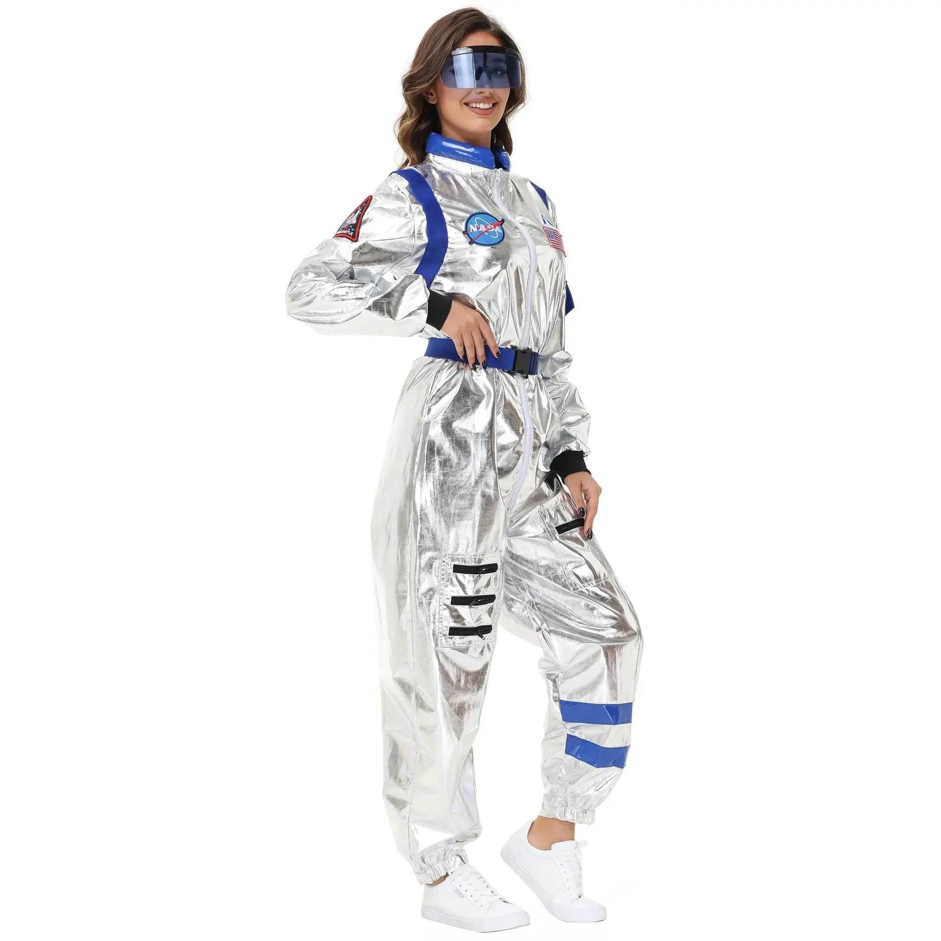 Space Suit Astronaut Couples Costume Carnival Halloween For Women Men - Ecosfun
