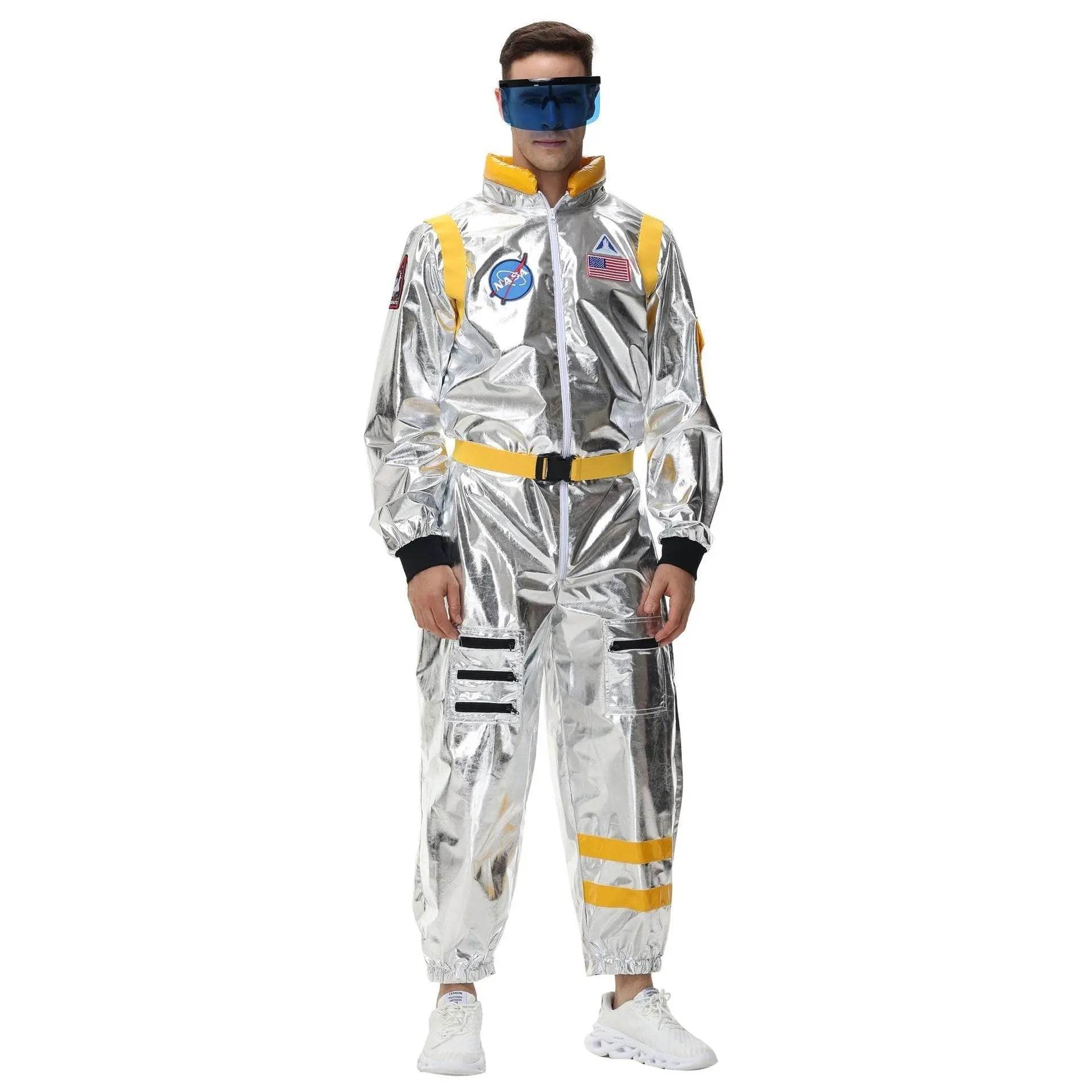 Space Suit Astronaut Couples Costume Carnival Halloween For Women Men - Ecosfun