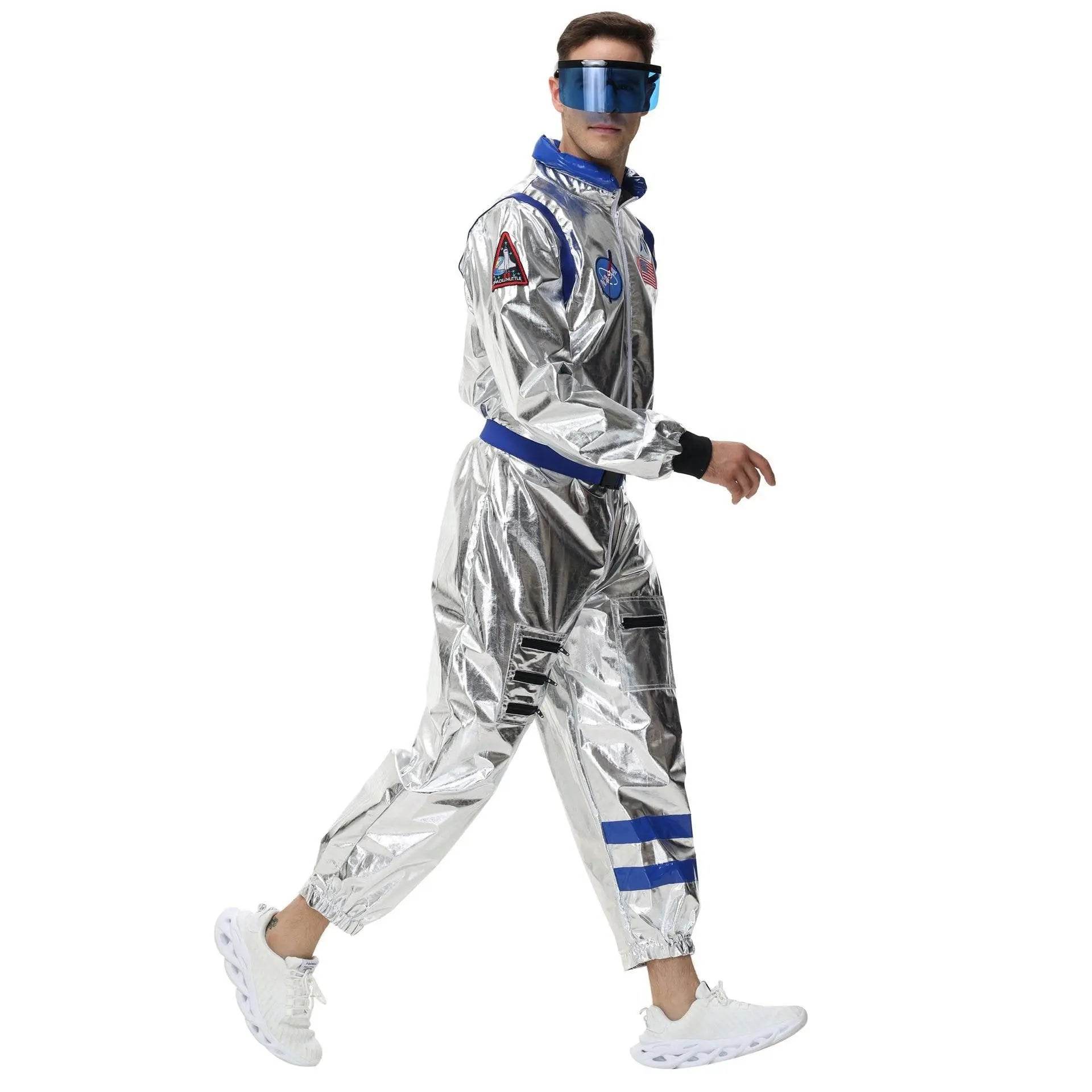 Space Suit Astronaut Couples Costume Carnival Halloween For Women Men - Ecosfun