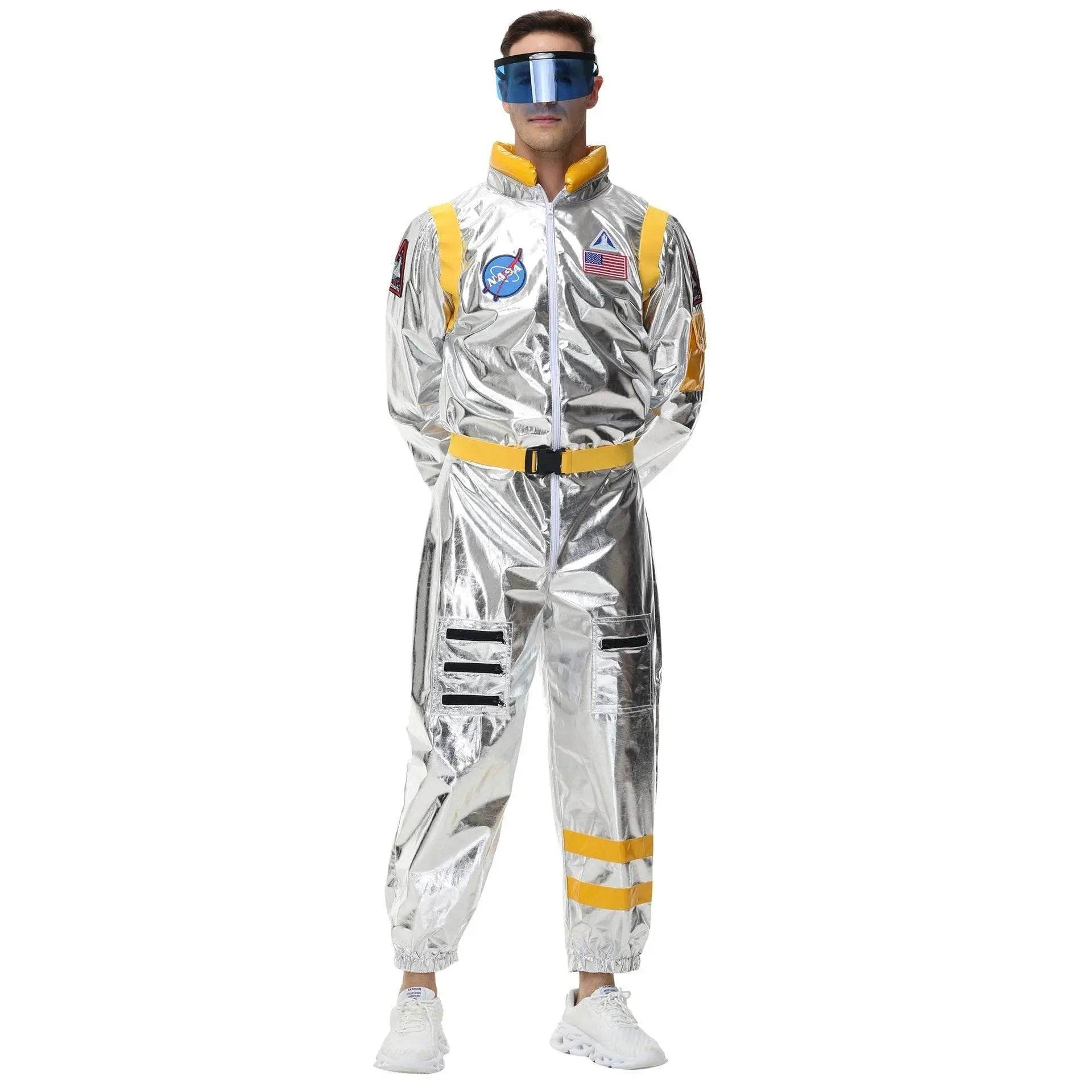 Space Suit Astronaut Couples Costume Carnival Halloween For Women Men - Ecosfun