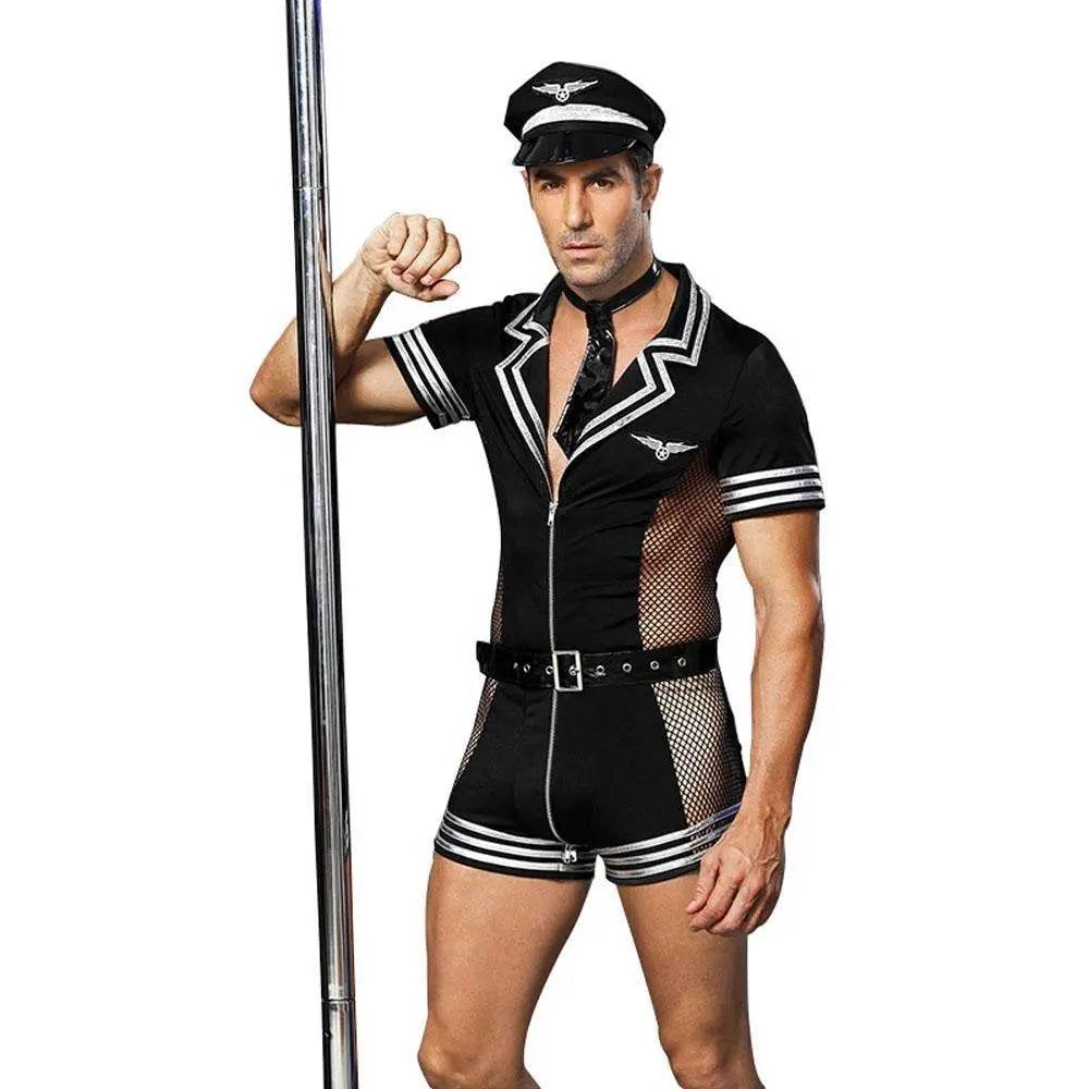 Stag Do Party Fancy Dress Costume Police Sailor Jumpsuit For Men - Ecosfun