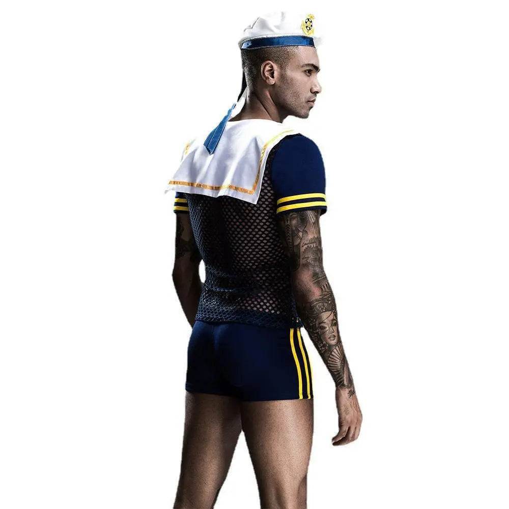 Stag do Blue Navy Party Costume Nightclub Uniform - Ecosfun