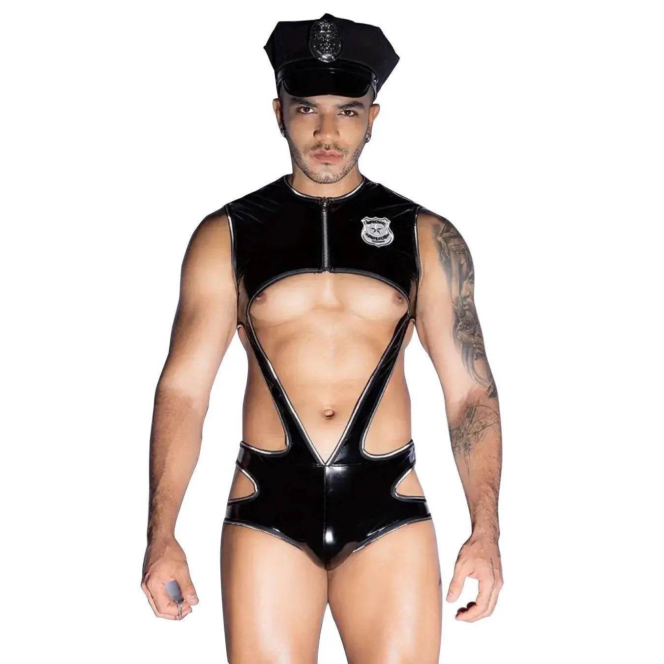 Stag do Macho Policeman Party Costume Nightclub Uniform - Ecosfun