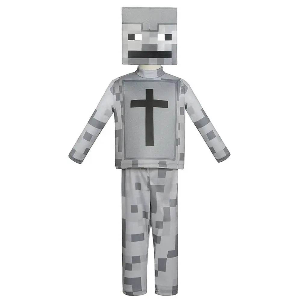 Steve Costume Minecraft Herobrine Notch Alex Cosplay Stage Game Costumes Suits For Kids - Ecosfun