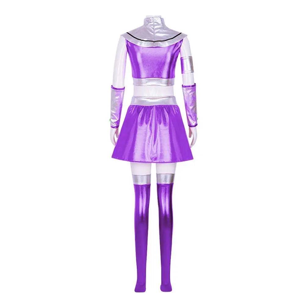 Teen Titans Cosplay Costume Princess Koriand'r Anime Suit Outfit Sets Up For Adults - Ecosfun