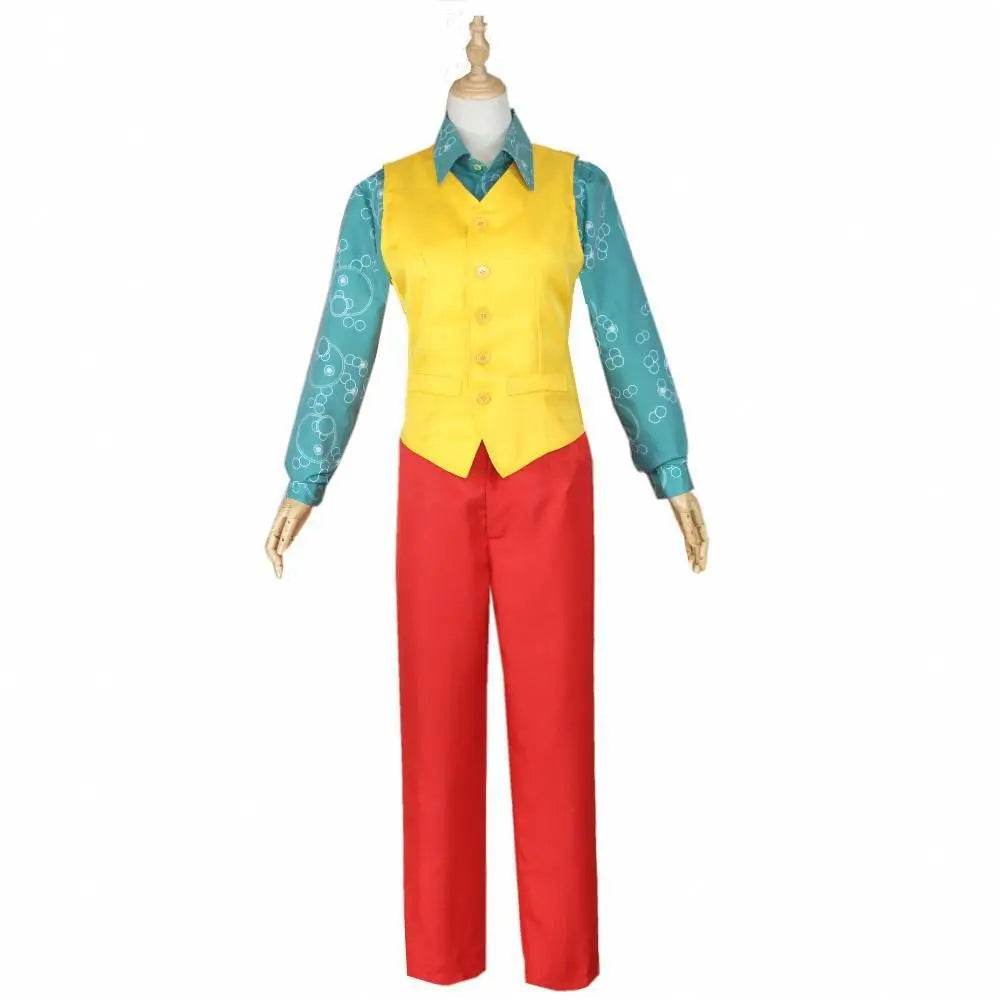The Joker Cosplay Costume Halloween Party Joaquin Phoenix Clown Outfit Suit for Men - Ecosfun