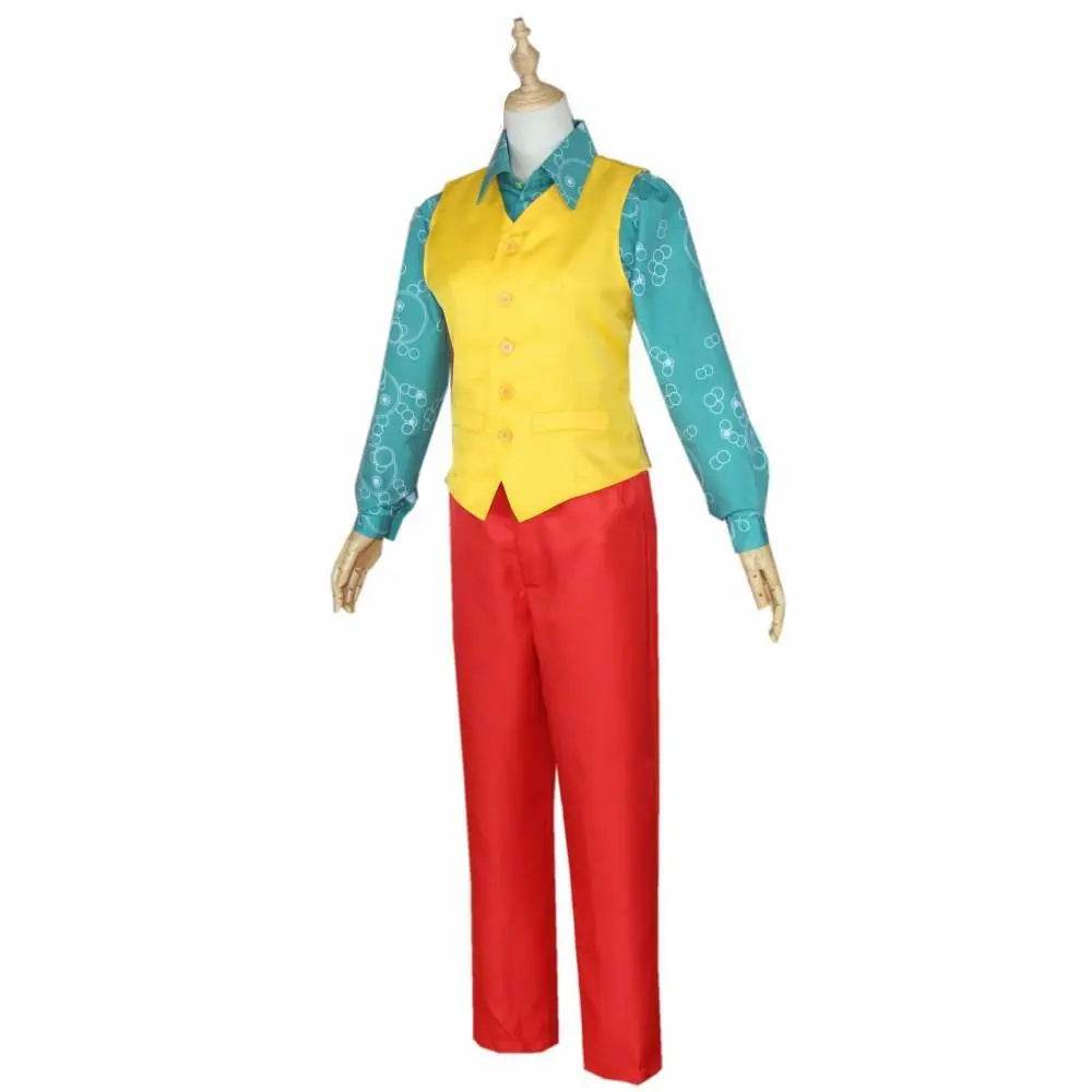 The Joker Cosplay Costume Halloween Party Joaquin Phoenix Clown Outfit Suit for Men - Ecosfun