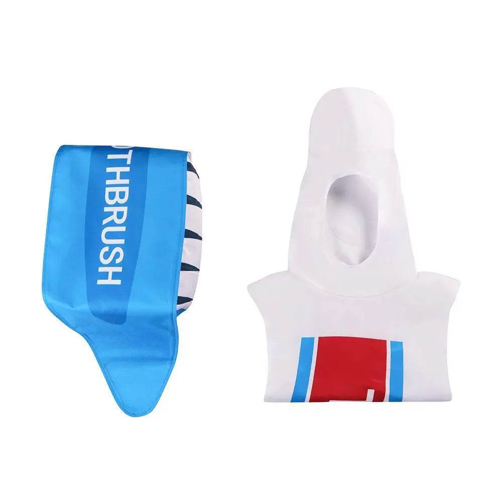 Toothpaste Toothbrush Funny Costume Halloween Cosplay For Adults - Ecosfun