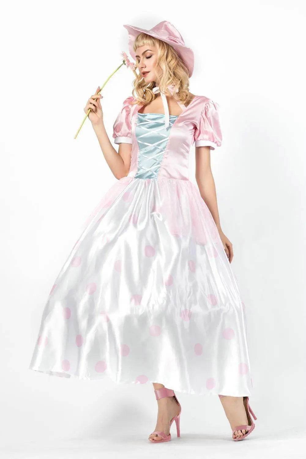 Toy Story 4 Adult Little Bo Peep Costume Cosplay Women Dress Halloween - Ecosfun