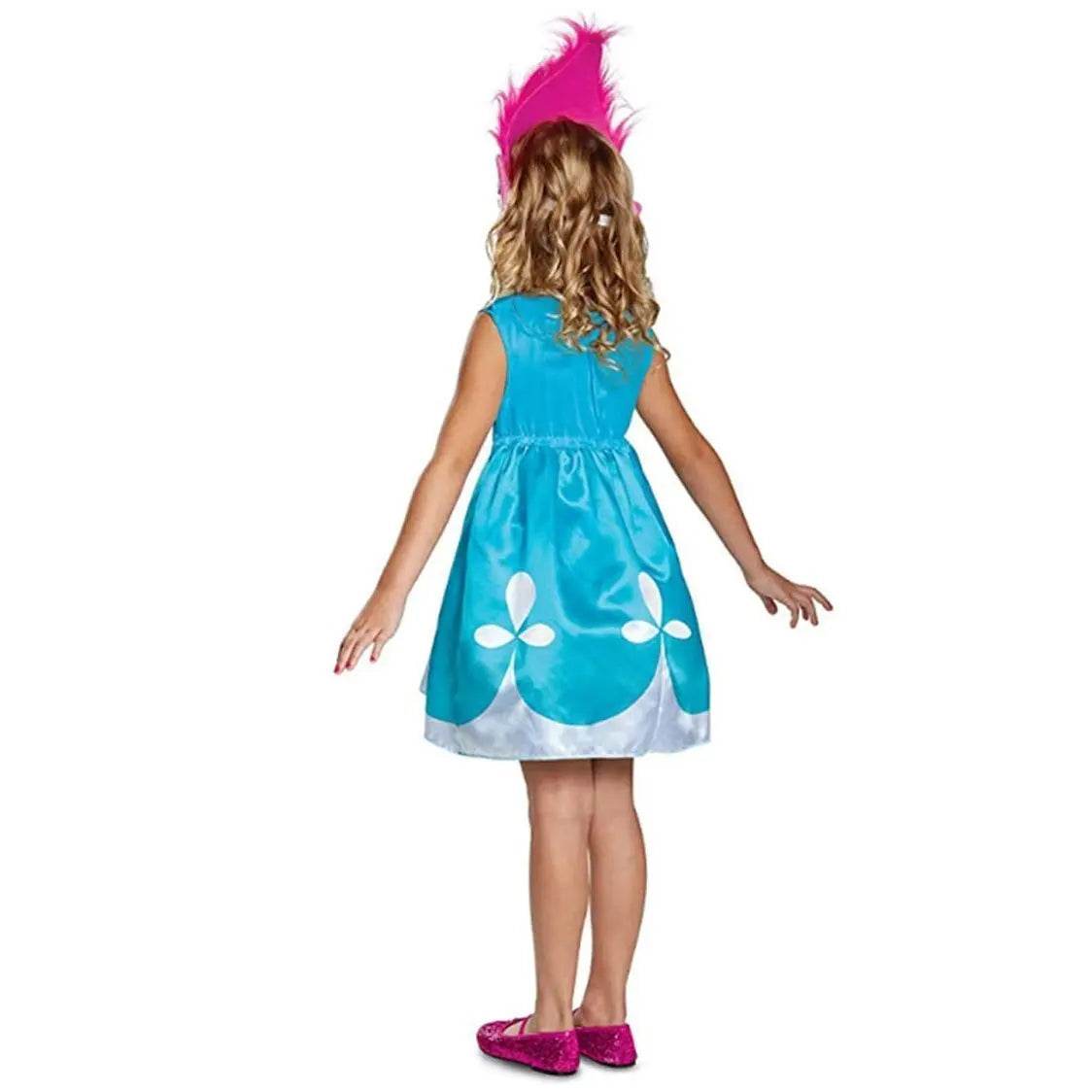 Trolls World Tour Boy's Branch Girl Poppy Costume Cosplay Halloween Fancy Dress Kids - Ecosfun
