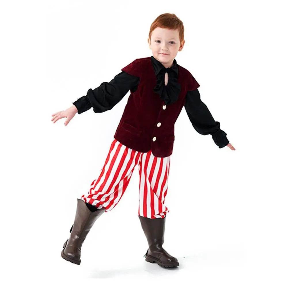Vampire renaissance victorian pirate costume knight Children Halloween carnival for kids - Ecosfun