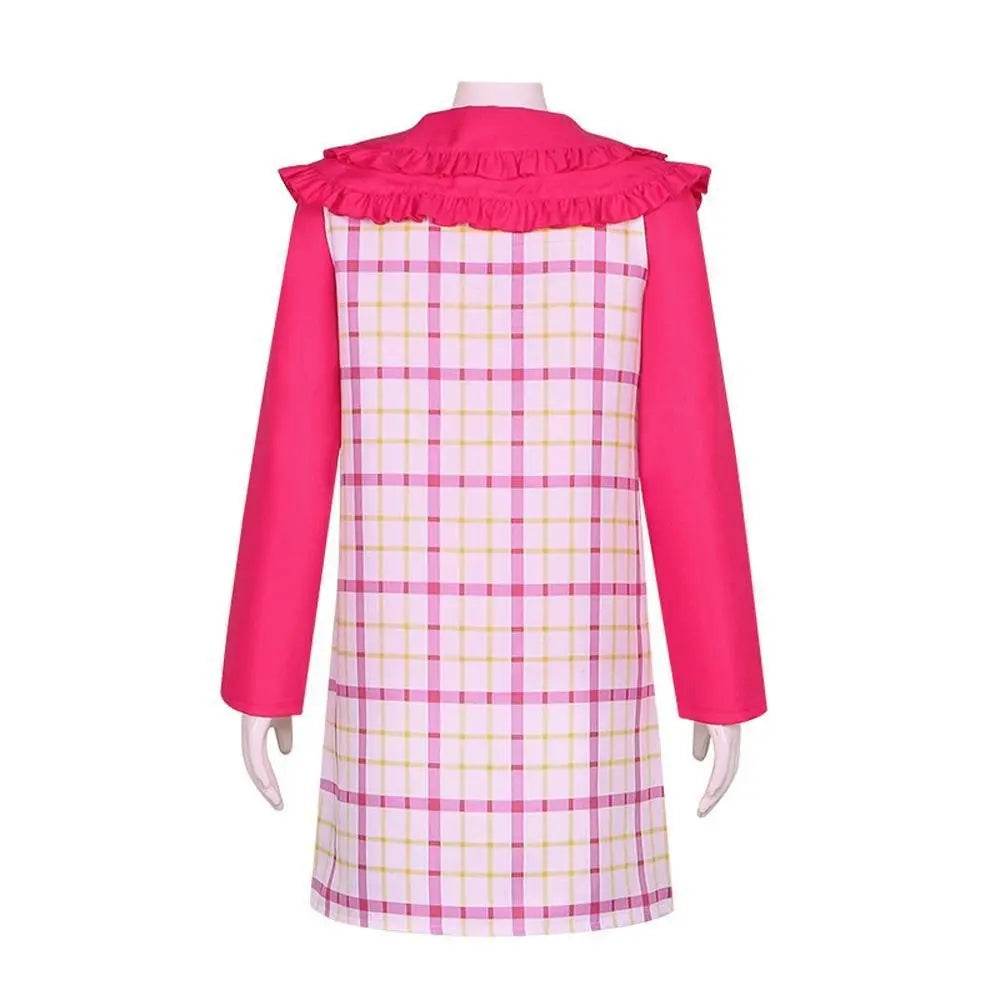 Wednesday Cosplay Costume Enid Sinclair Pink Dress Halloween Outfit for Women - Ecosfun