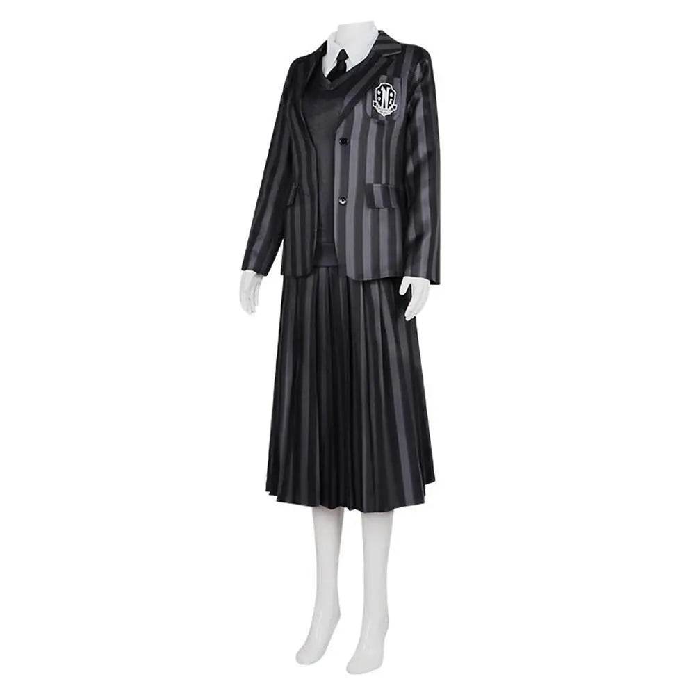 Wednesday Costume The Addams Family Cosplay Costumes Skirt Suit For Women - Ecosfun