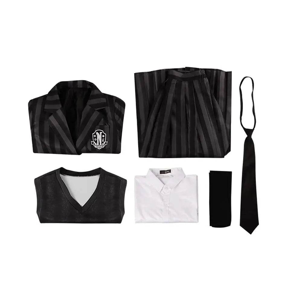Wednesday Costume The Addams Family Cosplay Costumes Skirt Suit For Women - Ecosfun