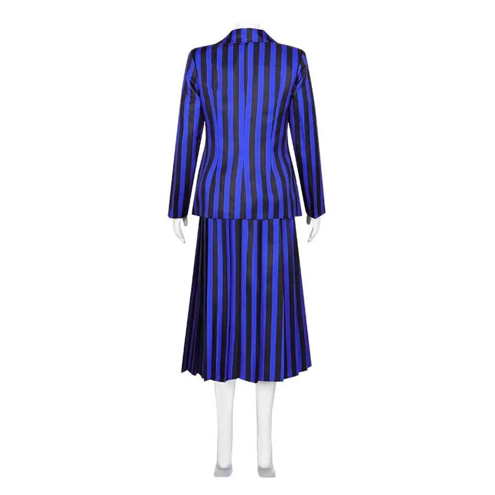 Wednesday Costume The Addams Family Cosplay Costumes Skirt Suit For Women - Ecosfun